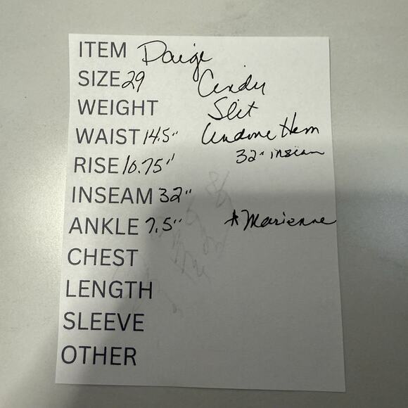 PAIGE Cindy Slit Undone Hem Jeans Women 29 Light MARIENNE Wash Stretch Denim NEW - Picture 11 of 11